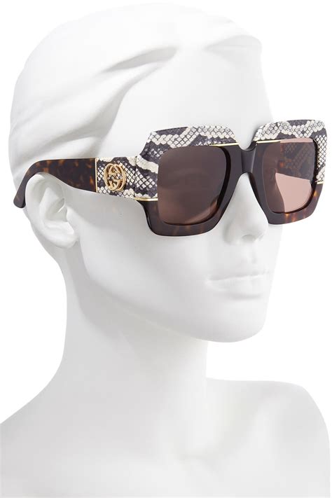 snakeskin gucci glasses